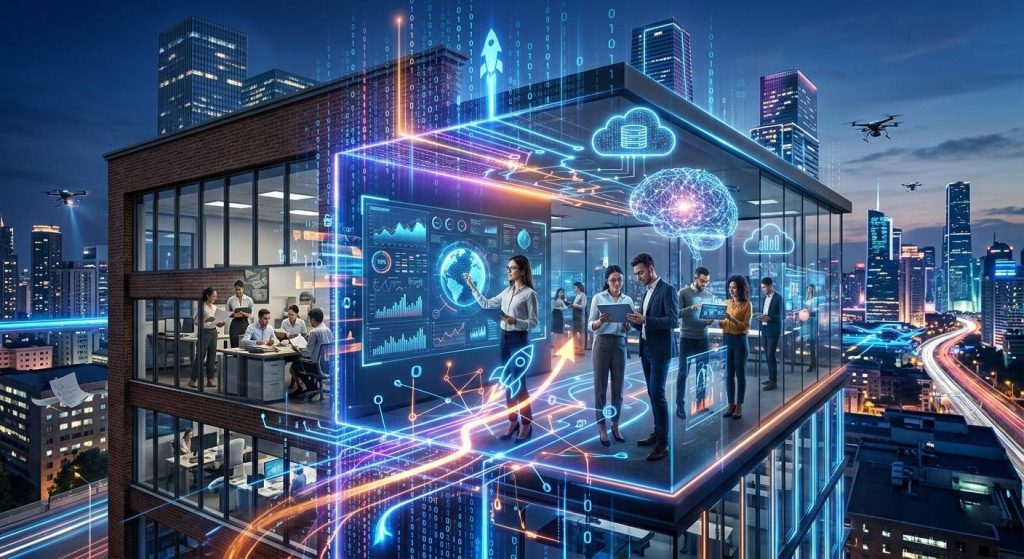 transformação digital nas empresas aplicada à inovação tecnológica e crescimento digital